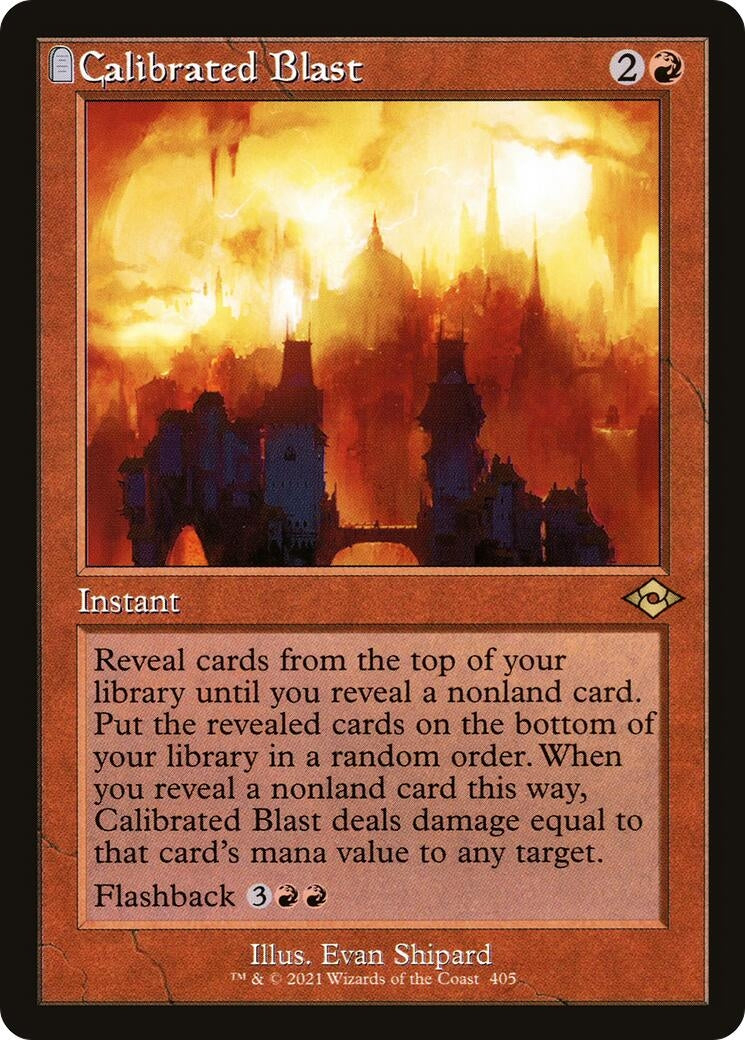 Image for Calibrated Blast (Retro Frame) (405) - Magic: The Gathering