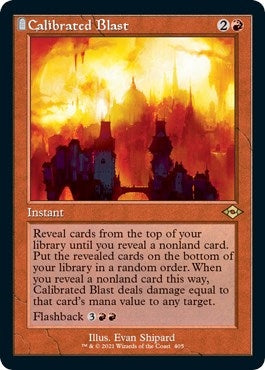 Image for Calibrated Blast (Retro Frame) (Foil Etched) (405) - Magic: The Gathering
