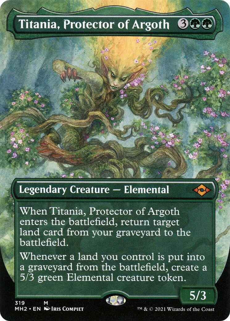 Image for Titania, Protector of Argoth (Borderless) (319) - Magic: The Gathering