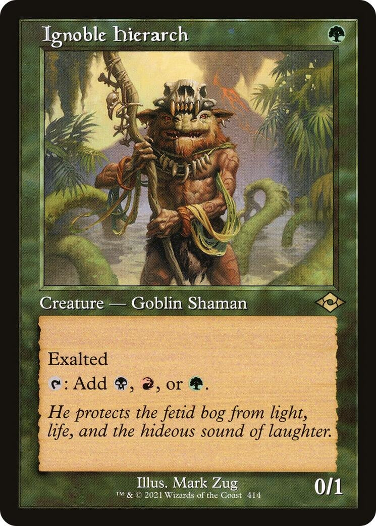 Image for Ignoble Hierarch (Retro Frame) (414) (MH2) - Magic: The Gathering