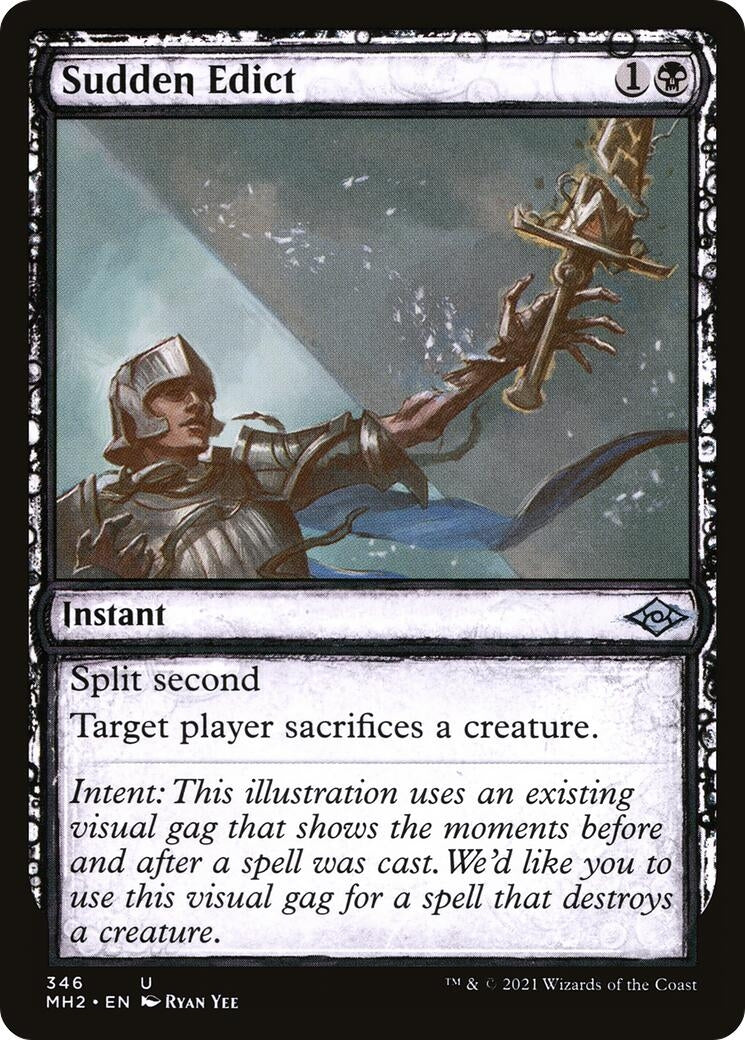 Image for Sudden Edict (Showcase) (346) - Magic: The Gathering