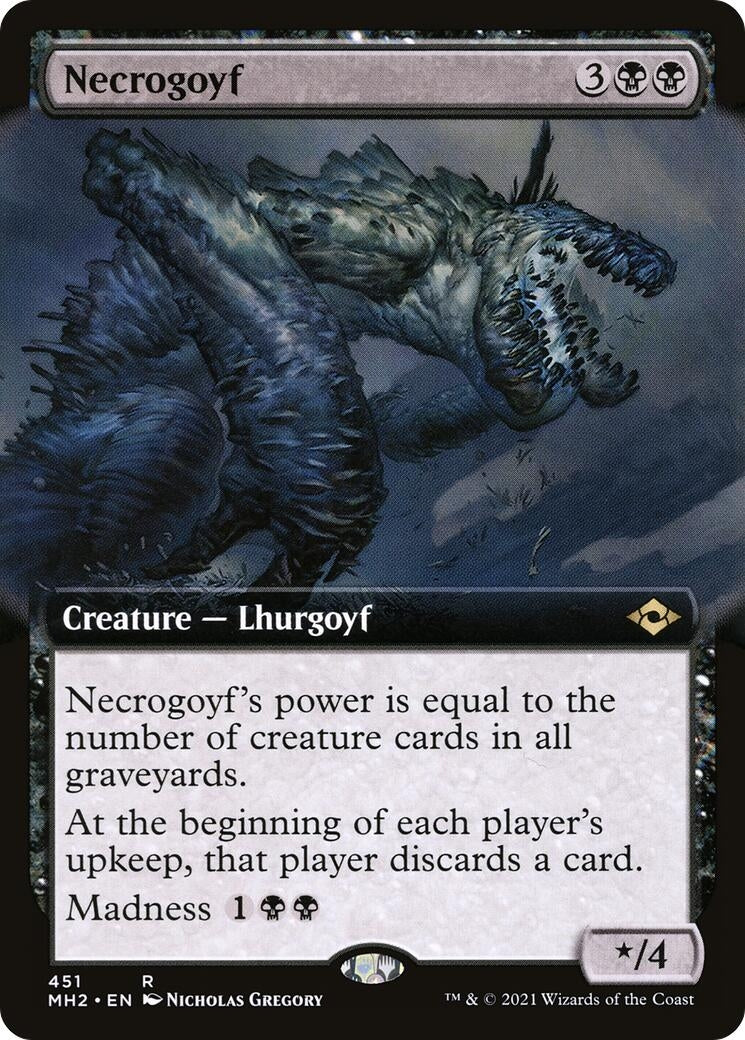 Image for Necrogoyf (Extended Art) (451) - Magic: The Gathering