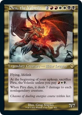 Image for Piru, the Volatile (Retro Frame) (Foil Etched) (422) - Magic: The Gathering