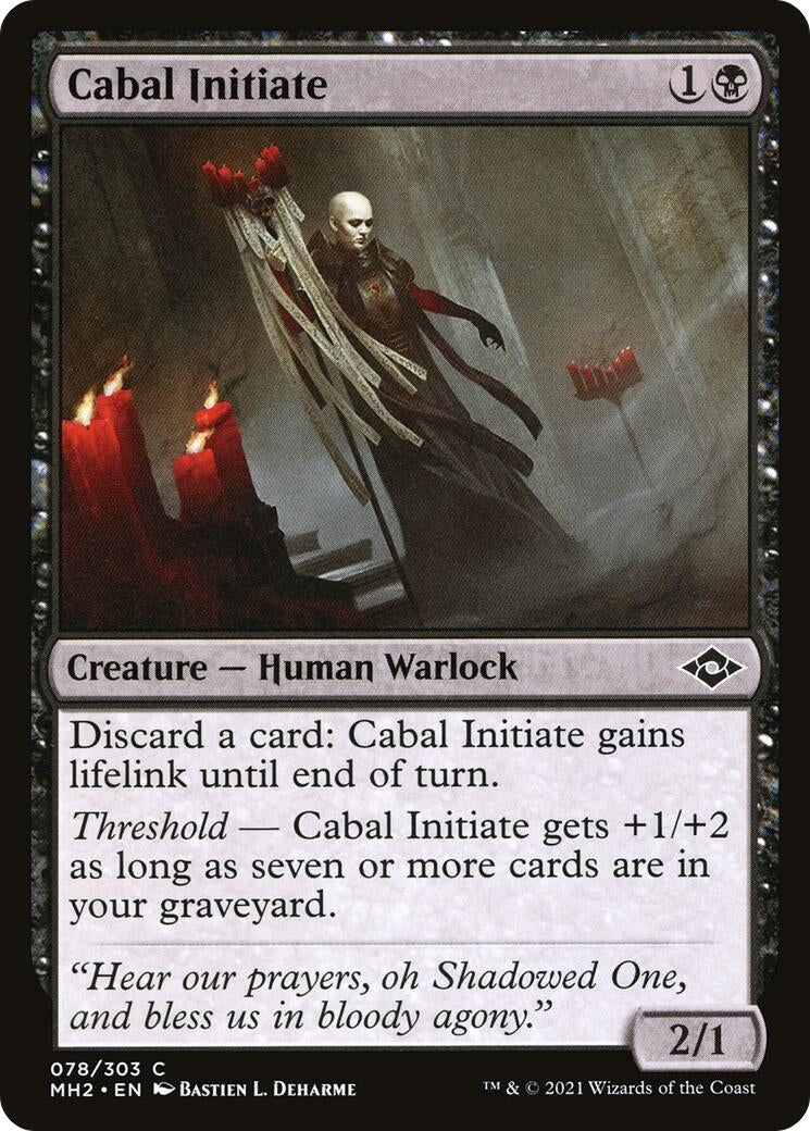 Image for Cabal Initiate (78) - Magic: The Gathering