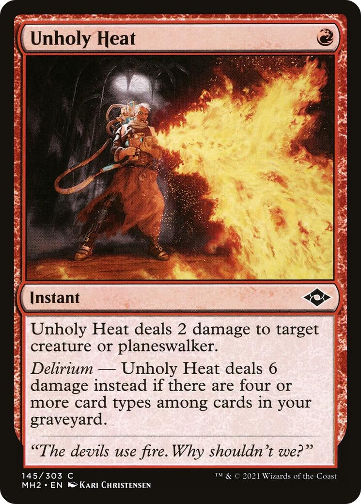 Image for Unholy Heat (145) - Magic: The Gathering