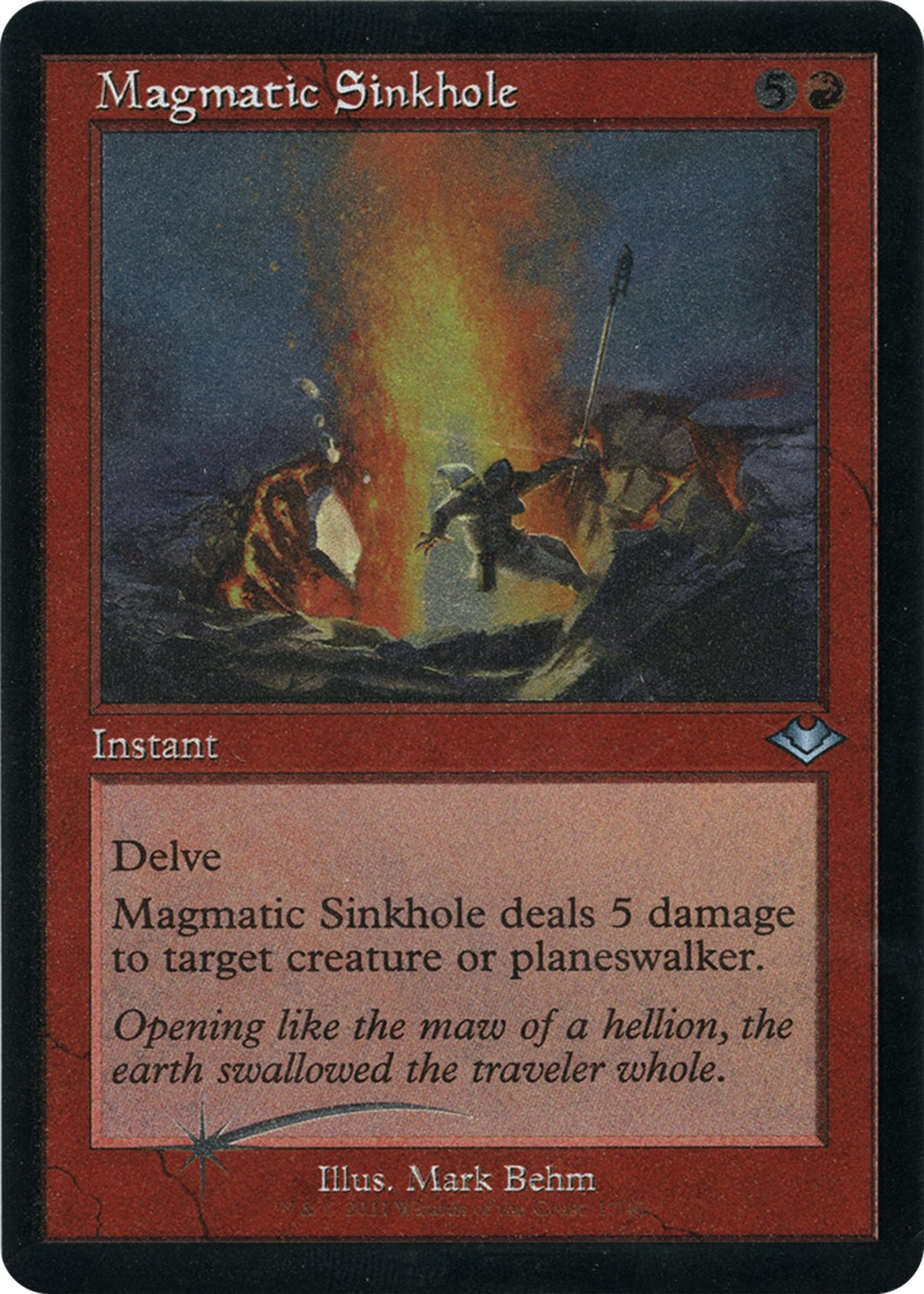 Image for Magmatic Sinkhole (Retro Frame) (Foil Etched) (17) - Magic: The Gathering