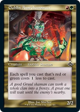 Image for Goblin Anarchomancer (Retro Frame) (Foil Etched) (421) - Magic: The Gathering