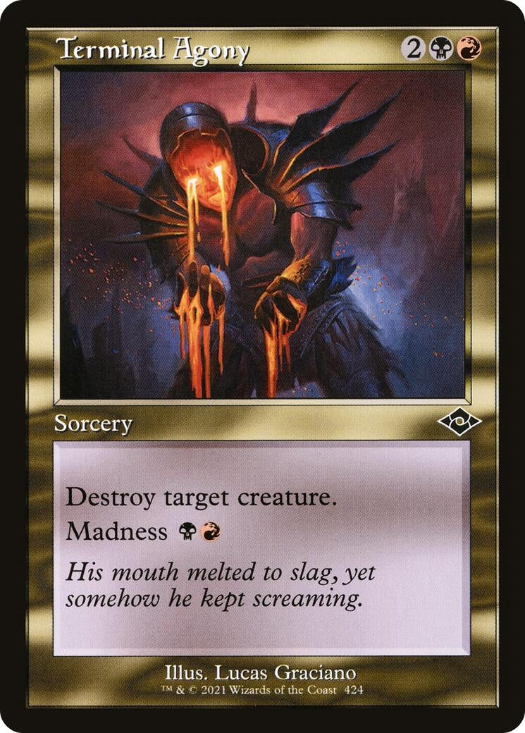 Image for Terminal Agony (Retro Frame) (424) - Magic: The Gathering