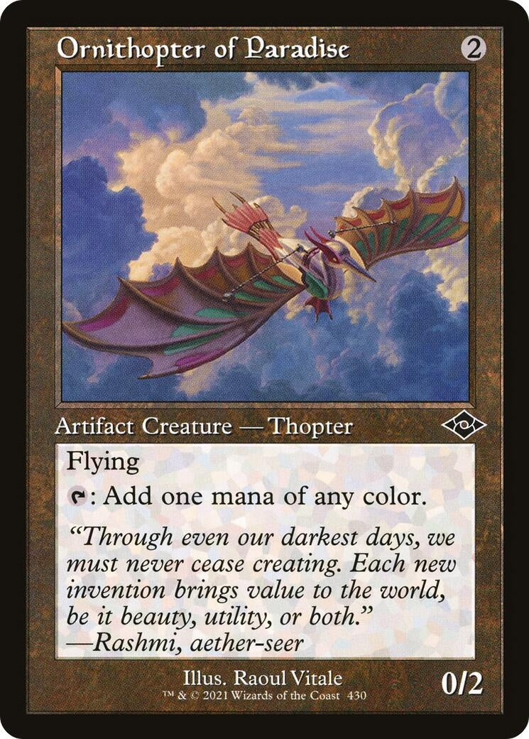 Image for Ornithopter of Paradise (Retro Frame) (430) - Magic: The Gathering