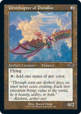 Image for Ornithopter of Paradise (Retro Frame) (Foil Etched) (430) - Magic: The Gathering