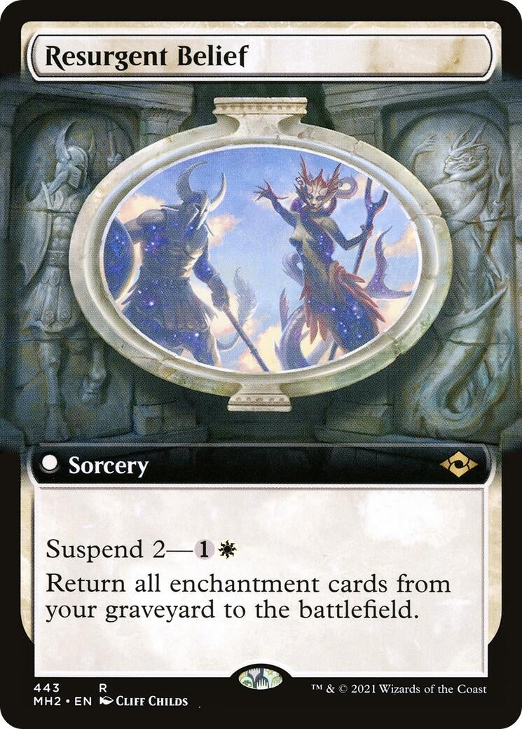 Image for Resurgent Belief (Extended Art) (443) - Magic: The Gathering