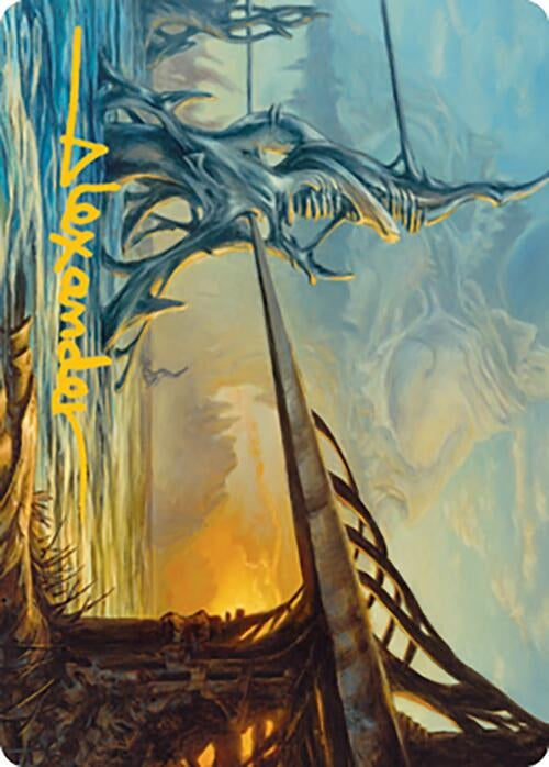 Image for Razortide Bridge Art Card (Gold-Stamped Signature) (76) (ASMH2) - Magic: The Gathering