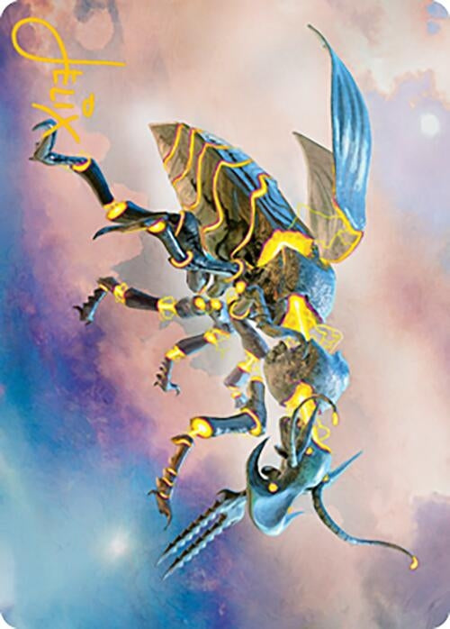Image for Zabaz, the Glimmerwasp Art Card (Gold-Stamped Signature) (65) (ASMH2) - Magic: The Gathering