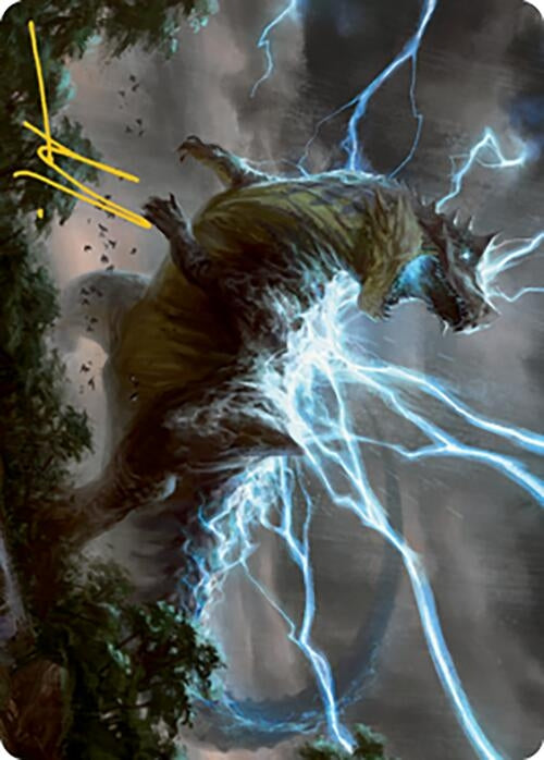 Image for Thrasta, Tempest's Roar Art Card (41/81) (Gold-Stamped Signature) (41) (ASMH2) - Magic: The Gathering