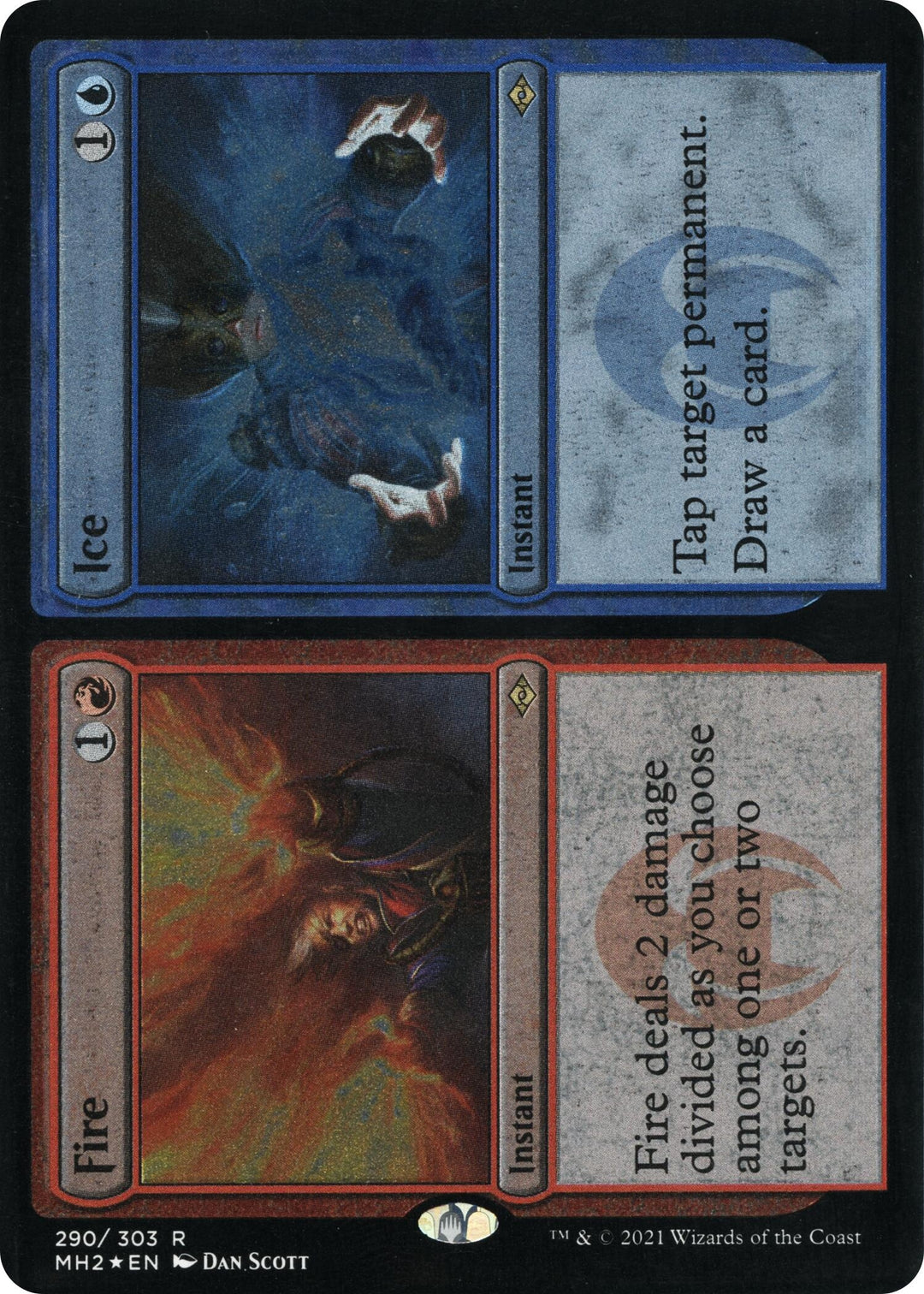 Image for Fire // Ice (Foil Etched) (290) - Magic: The Gathering
