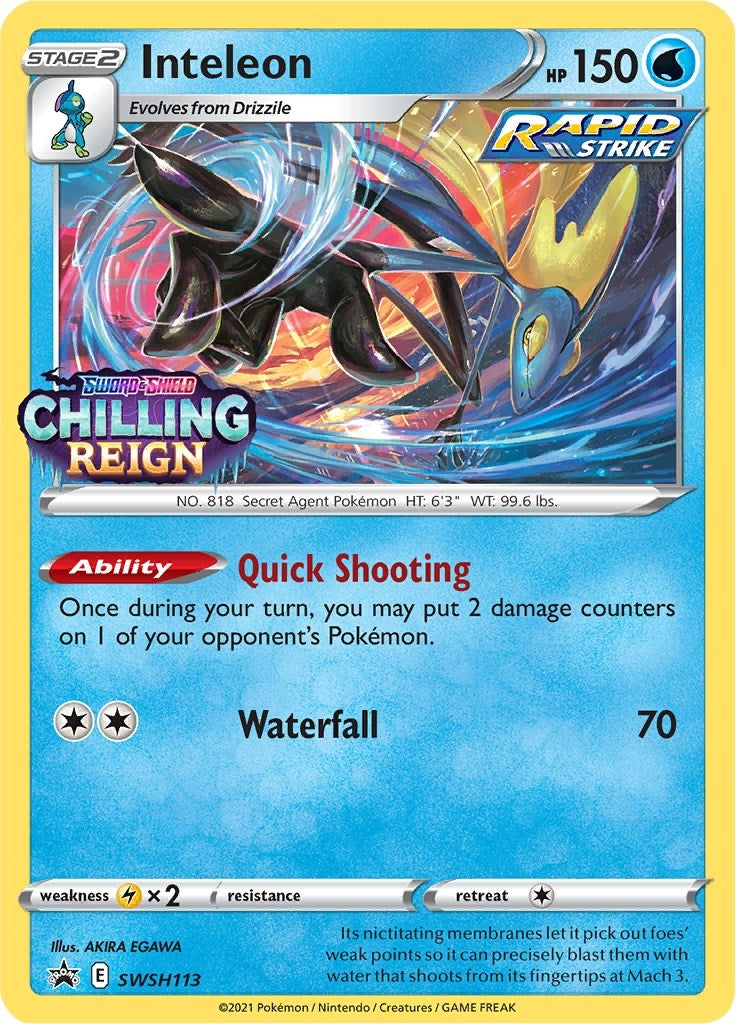 Image for Inteleon - SWSH113 (Prerelease) (SWSH113) (SWSD) - Pokemon