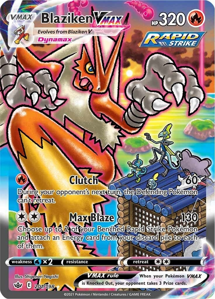Image for Blaziken VMAX (Alternate Art Secret) (201/198) (SWSH06) - Pokemon