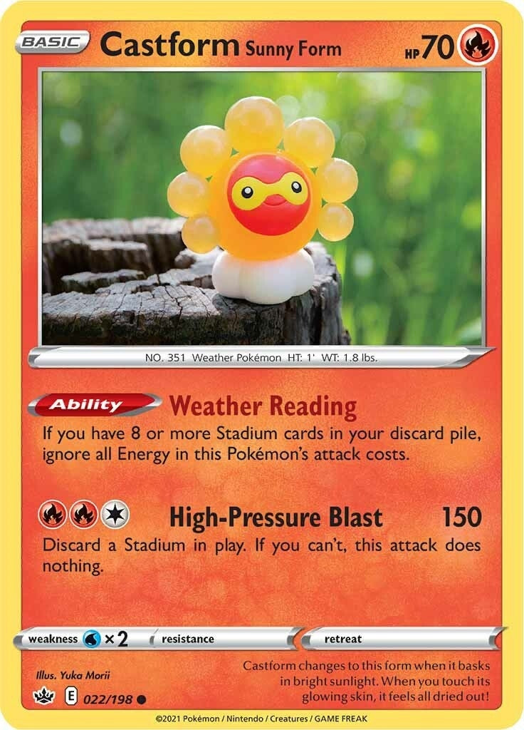 Image for Castform Sunny Form (022/198) (SWSH06) - Pokemon