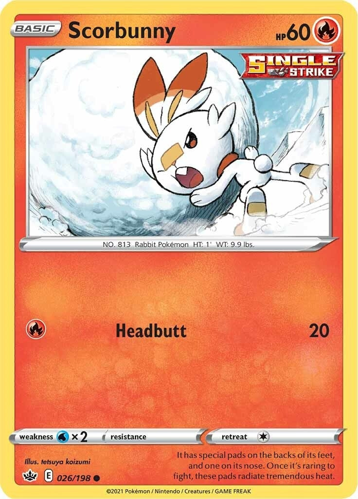 Image for Scorbunny (026/198) (SWSH06) - Pokemon