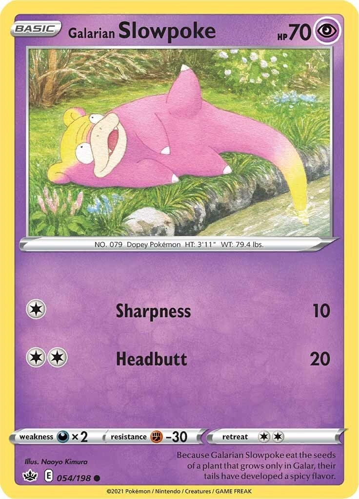 Image for Galarian Slowpoke (054/198) (SWSH06) - Pokemon