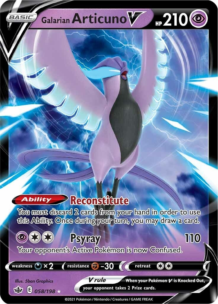 Image for Galarian Articuno V (058/198) (SWSH06) - Pokemon