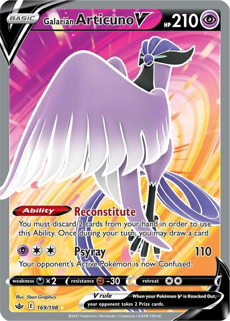 Image for Galarian Articuno V (Full Art) (169/198) (SWSH06) - Pokemon