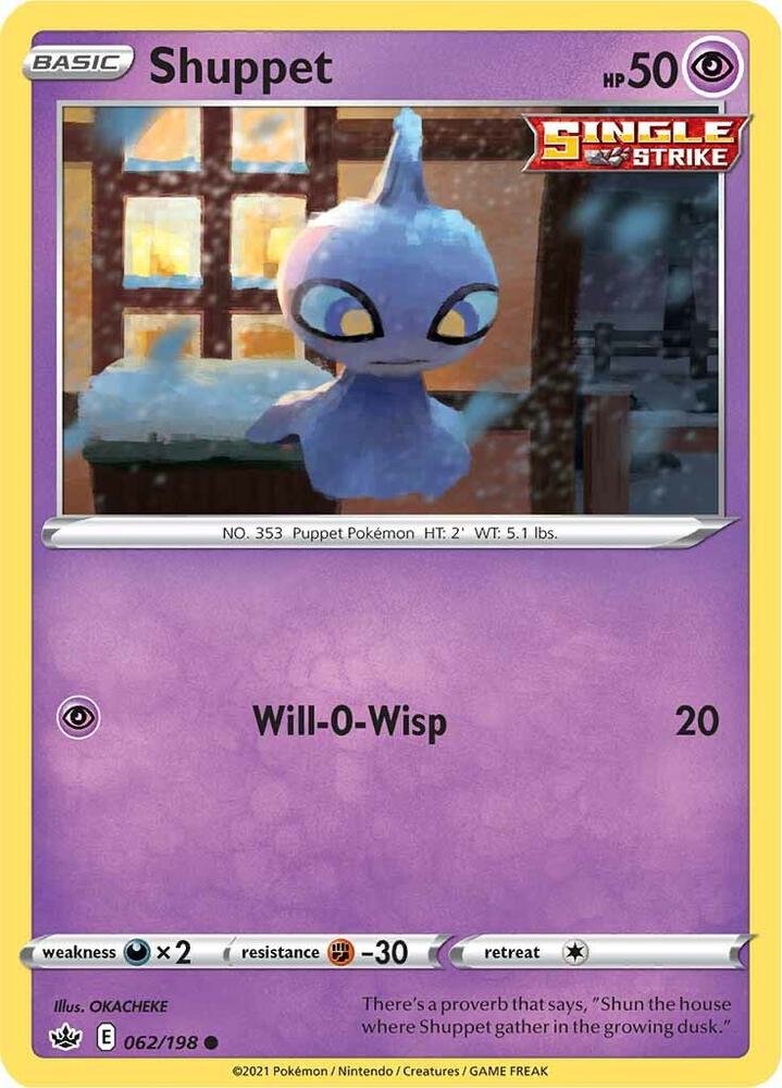 Image for Shuppet (062/198) (SWSH06) - Pokemon