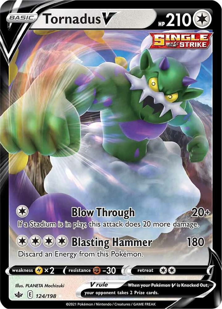 Image for Tornadus V (124/198) (SWSH06) - Pokemon