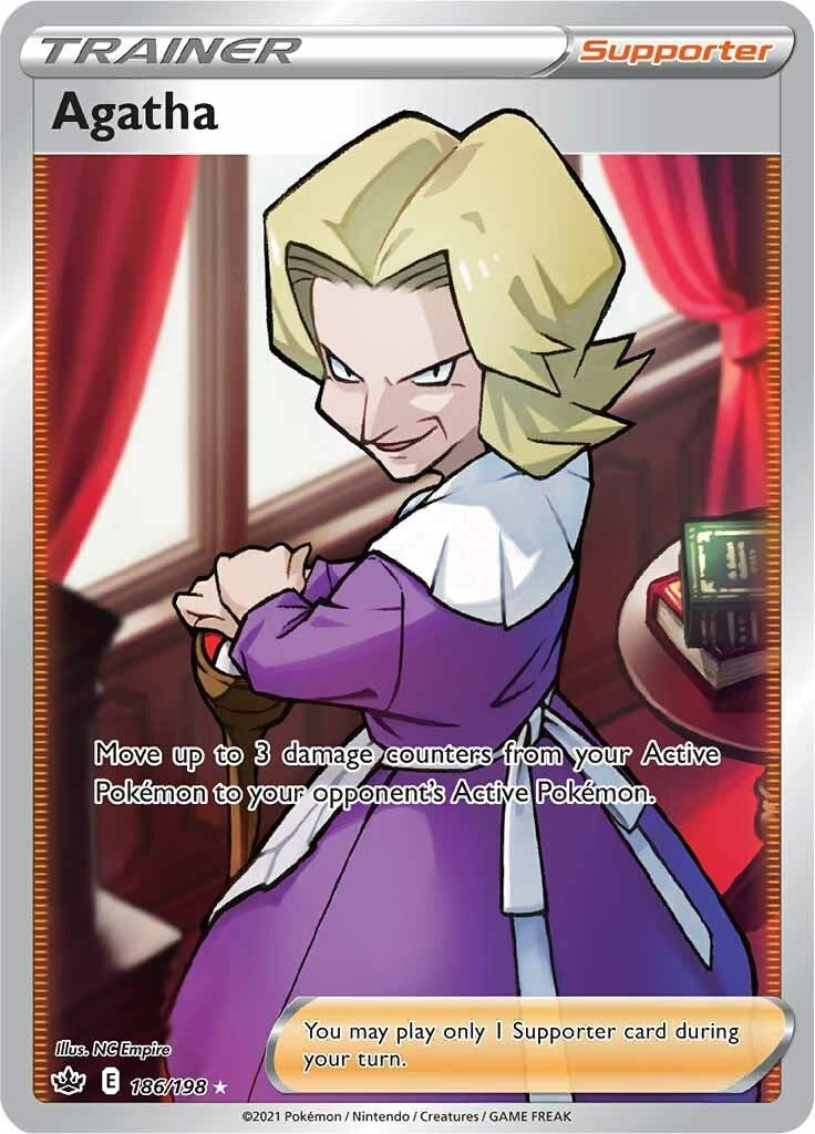 Image for Agatha (Full Art) (186/198) (SWSH06) - Pokemon