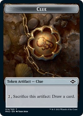 Image for Clue (014) // Beast Double-Sided Token (14 // 9) - Magic: The Gathering
