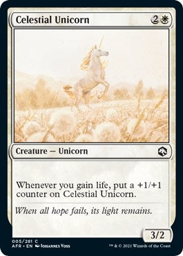 Image for Celestial Unicorn (5) (AFR) - Magic: The Gathering