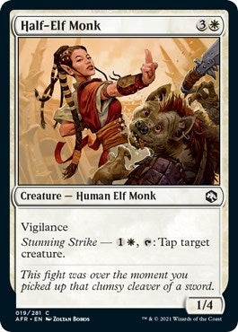 Image for Half-Elf Monk (19) (AFR) - Magic: The Gathering