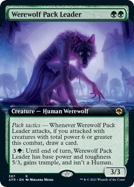 Image for Werewolf Pack Leader (Extended Art) (387) - Magic: The Gathering