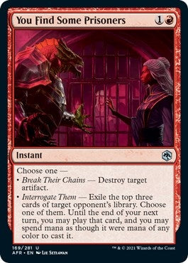 Image for You Find Some Prisoners (169) - Magic: The Gathering