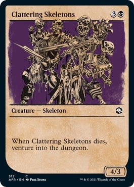 Image for Clattering Skeletons (Showcase) (312) - Magic: The Gathering