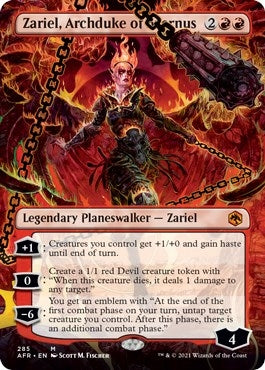 Image for Zariel, Archduke of Avernus (Borderless) (285) - Magic: The Gathering