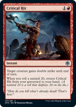 Image for Critical Hit (137) (AFR) - Magic: The Gathering
