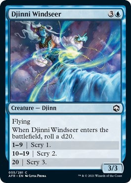 Image for Djinni Windseer (55) - Magic: The Gathering