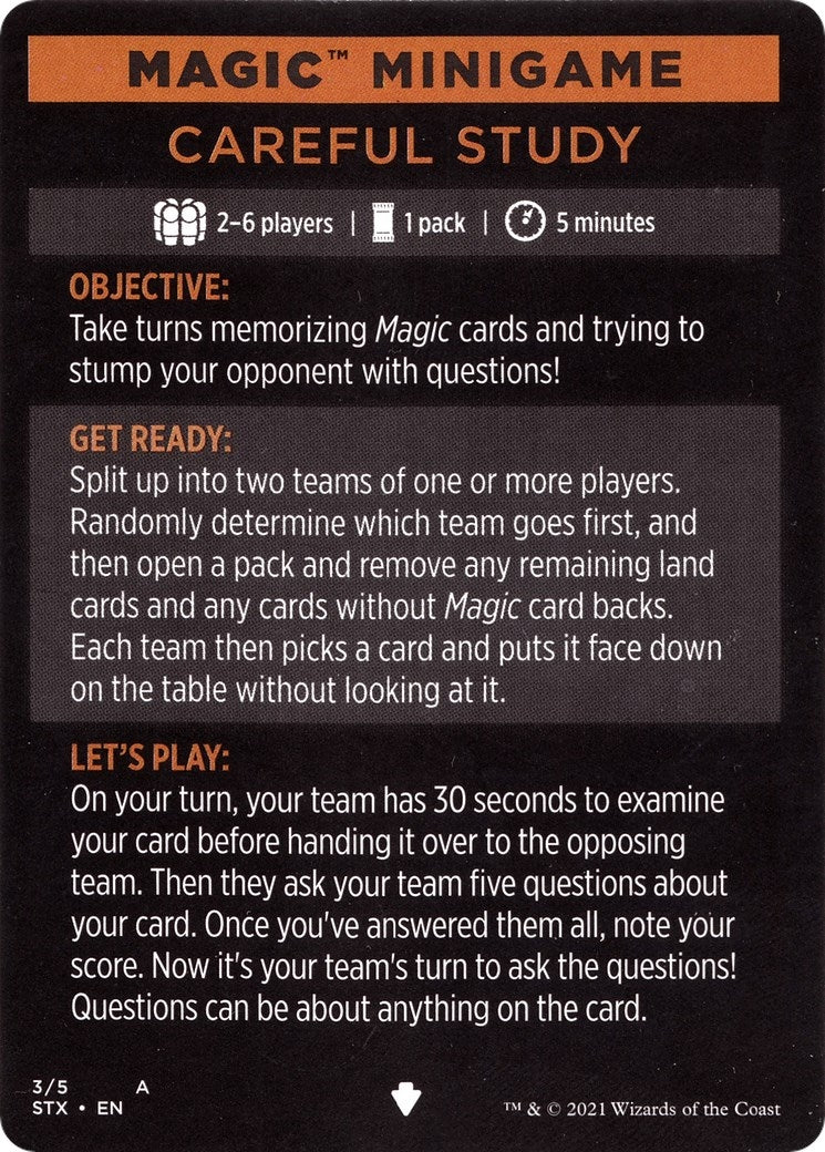 Image for Magic Minigame: Careful Study (4) - Magic: The Gathering