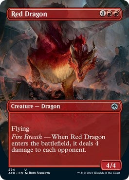 Image for Red Dragon (Borderless) (294) (AFR) - Magic: The Gathering