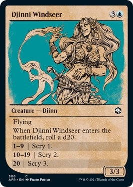 Image for Djinni Windseer (Showcase) (306) (AFR) - Magic: The Gathering