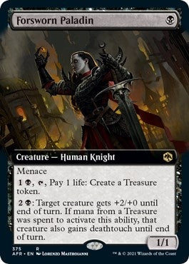 Image for Forsworn Paladin (Extended Art) (375) (AFR) - Magic: The Gathering