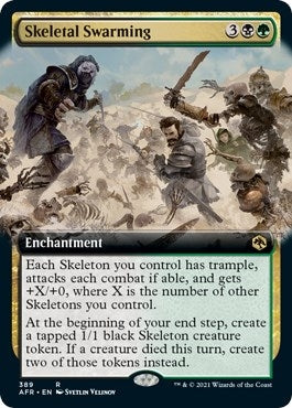 Image for Skeletal Swarming (Extended Art) (389) - Magic: The Gathering