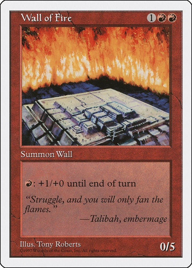 Image for Wall of Fire - Magic: The Gathering