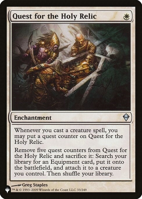 Image for Quest for the Holy Relic (33/249) (LIST) - Magic: The Gathering