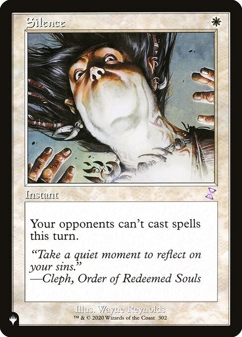 Image for Silence (302/289) (LIST) - Magic: The Gathering