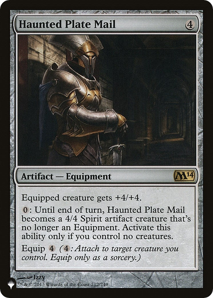 Image for Haunted Plate Mail (212/249) (LIST) - Magic: The Gathering