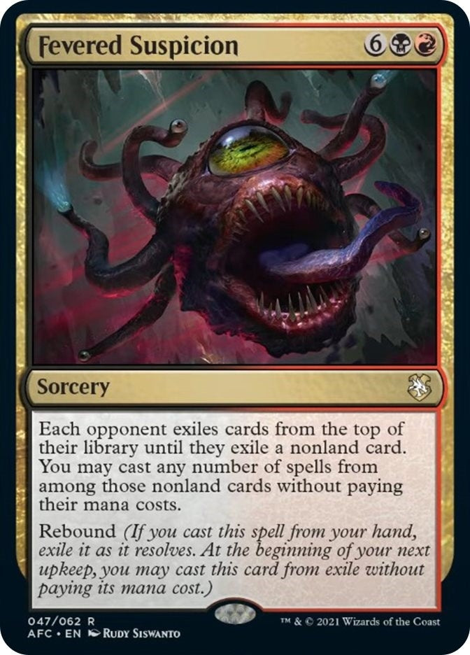 Image for Fevered Suspicion (47) - Magic: The Gathering