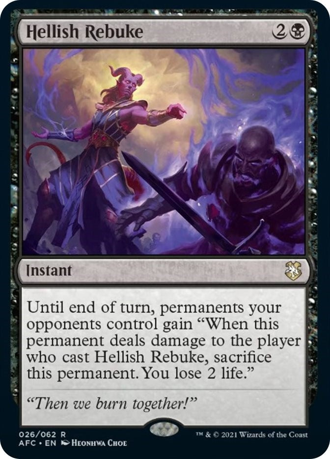 Image for Hellish Rebuke (26) - Magic: The Gathering
