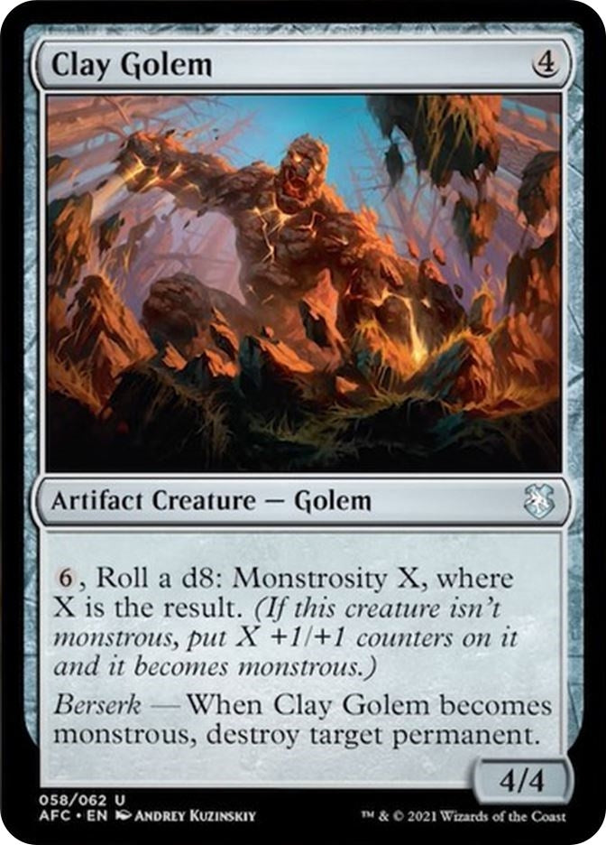 Image for Clay Golem (58) - Magic: The Gathering